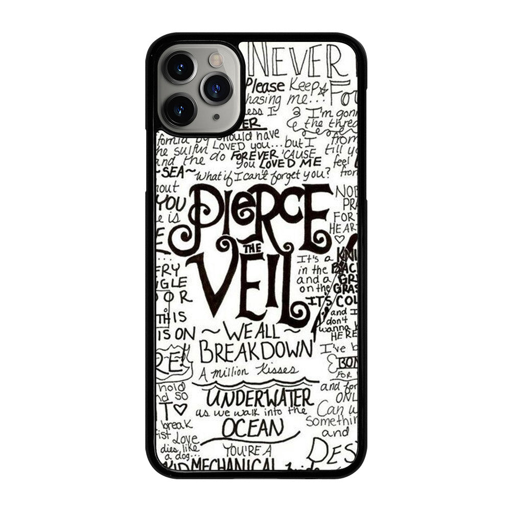 PIERCE THE VEIL LYRIC iPhone 11 Pro Max Case Cover