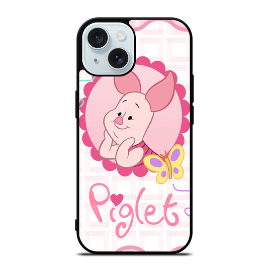 PIGLET WINNIE THE POOH CARTOON SERIES iPhone 15 Case Cover