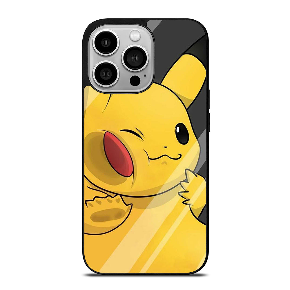 PIKACHU CUTE CARTOON iPhone 14 Pro Case Cover