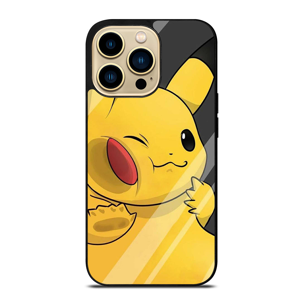 PIKACHU CUTE CARTOON iPhone 14 Pro Max Case Cover