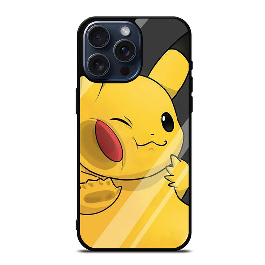 PIKACHU CUTE CARTOON iPhone 15 Pro Max Case Cover