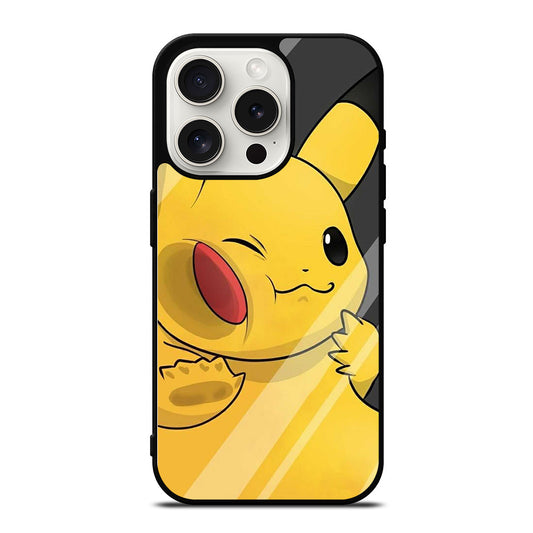 PIKACHU CUTE CARTOON iPhone 15 Pro Case Cover