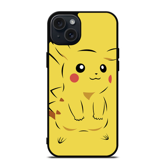 PIKACHU POKEMON CARTOON iPhone 15 Plus Case Cover