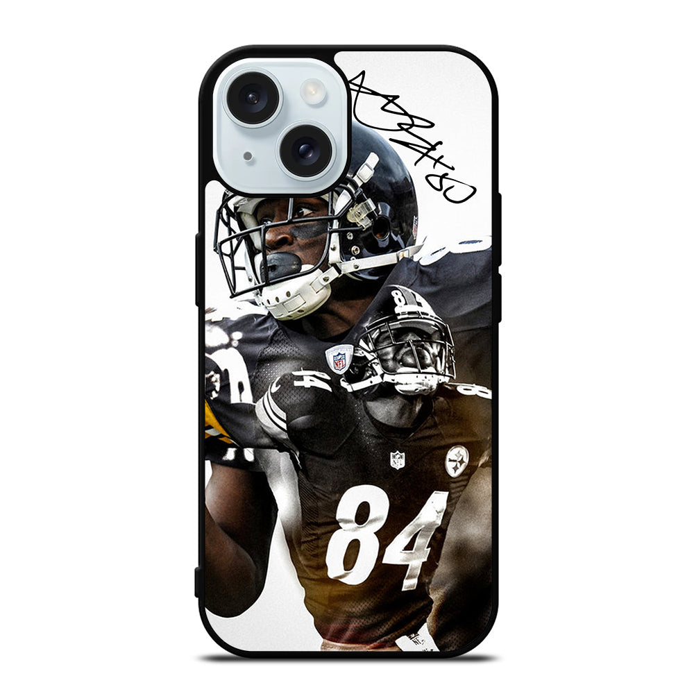 PITTSBURGH STEELERS ANTONIO BROWN SIGNATURE iPhone 15 Case Cover