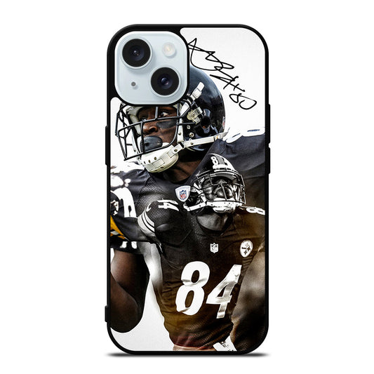 PITTSBURGH STEELERS ANTONIO BROWN SIGNATURE iPhone 15 Case Cover