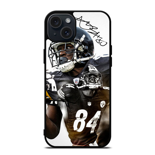PITTSBURGH STEELERS ANTONIO BROWN SIGNATURE iPhone 15 Plus Case Cover