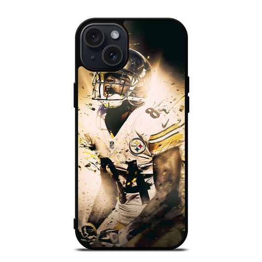 PITTSBURGH STEELERS ANTONIO BROWN iPhone 15 Plus Case Cover