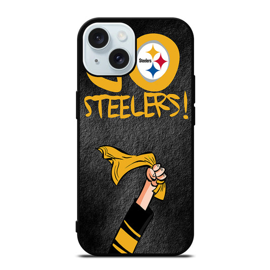 PITTSBURGH STEELERS GO STEELERS iPhone 15 Case Cover