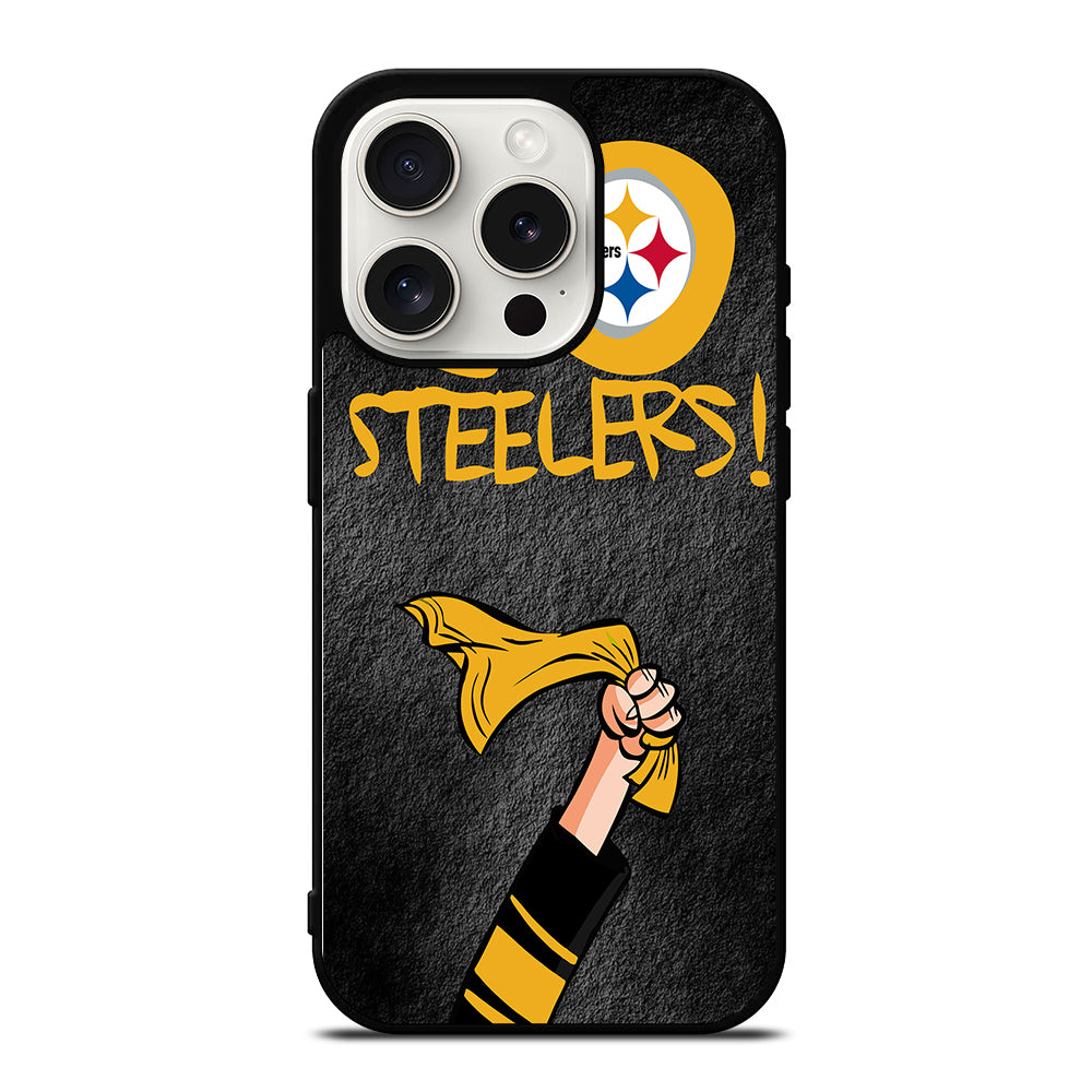 PITTSBURGH STEELERS GO STEELERS iPhone 15 Pro Case Cover