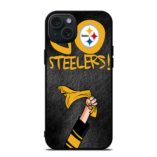 PITTSBURGH STEELERS GO STEELERS iPhone 15 Plus Case Cover