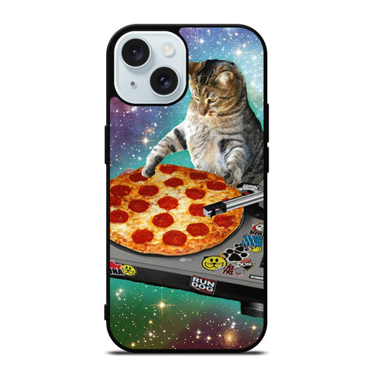 PIZZA CAT DJ iPhone 15 Case Cover
