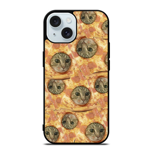 PIZZA CAT PATTERN iPhone 15 Case Cover