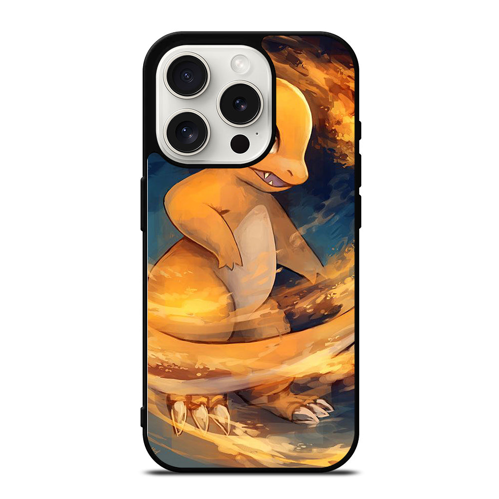 POKEMON ANIME CHARMANDER ART iPhone 15 Pro Case Cover