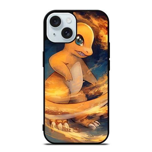 POKEMON ANIME CHARMANDER ART iPhone 15 Case Cover