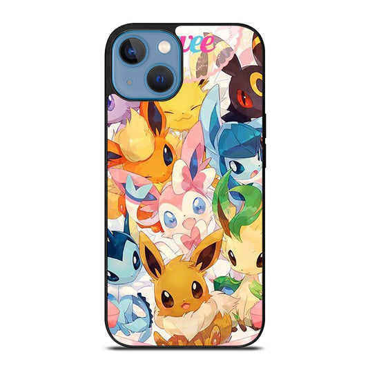 POKEMON EEVEE ALL EVOLUTION 1 iPhone 13 Case Cover