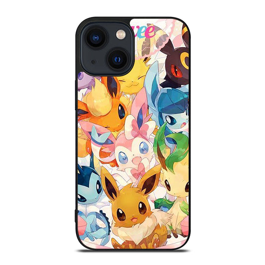 POKEMON EEVEE ALL EVOLUTION 1 iPhone 14 Plus Case Cover