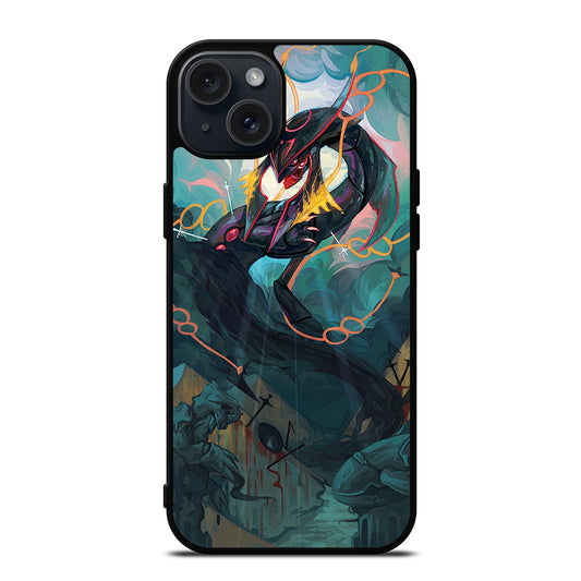 POKEMON SHINY RAYQUAZA DRAGON ART iPhone 15 Plus Case Cover