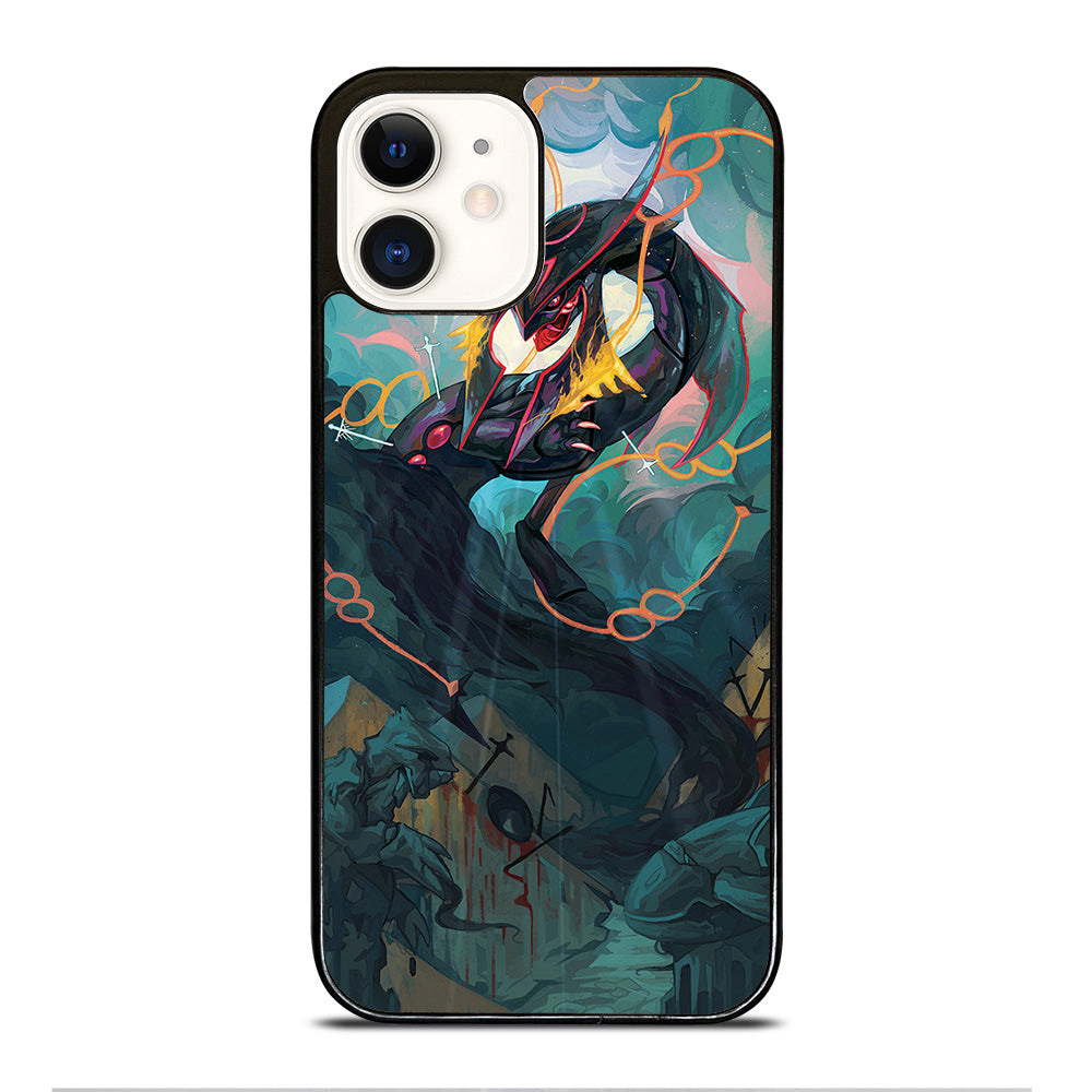 POKEMON SHINY RAYQUAZA DRAGON ART iPhone 12 Case Cover