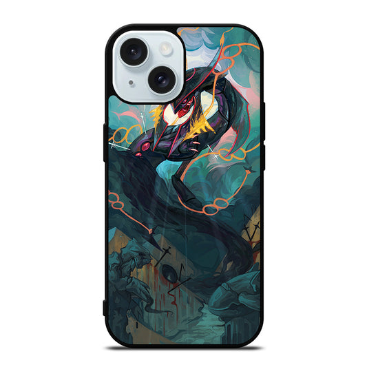 POKEMON SHINY RAYQUAZA DRAGON ART iPhone 15 Case Cover