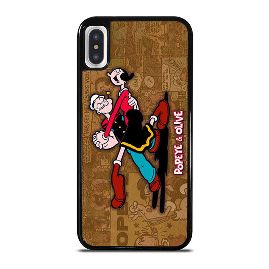 POPEYE AND OLIVE CARTOON iPhone X / XS Case Cover