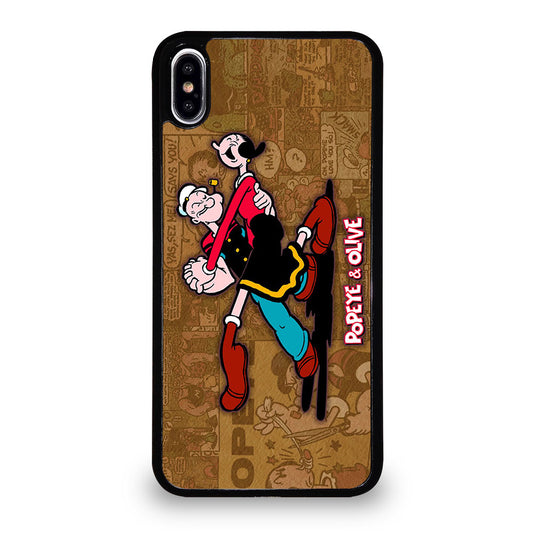 POPEYE AND OLIVE CARTOON iPhone XS Max Case Cover