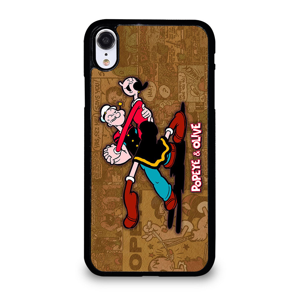 POPEYE AND OLIVE CARTOON iPhone XR Case Cover