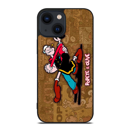 POPEYE AND OLIVE CARTOON iPhone 14 Plus Case Cover