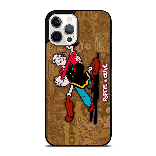 POPEYE AND OLIVE CARTOON iPhone 12 Pro Max Case Cover