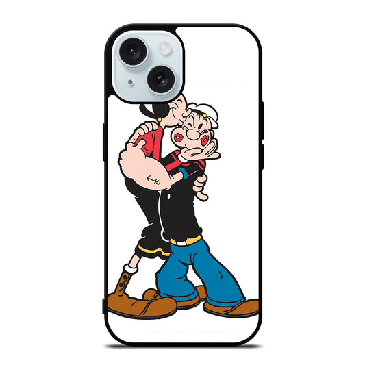 POPEYE AND OLIVE CARTOON 2 iPhone 15 Case Cover
