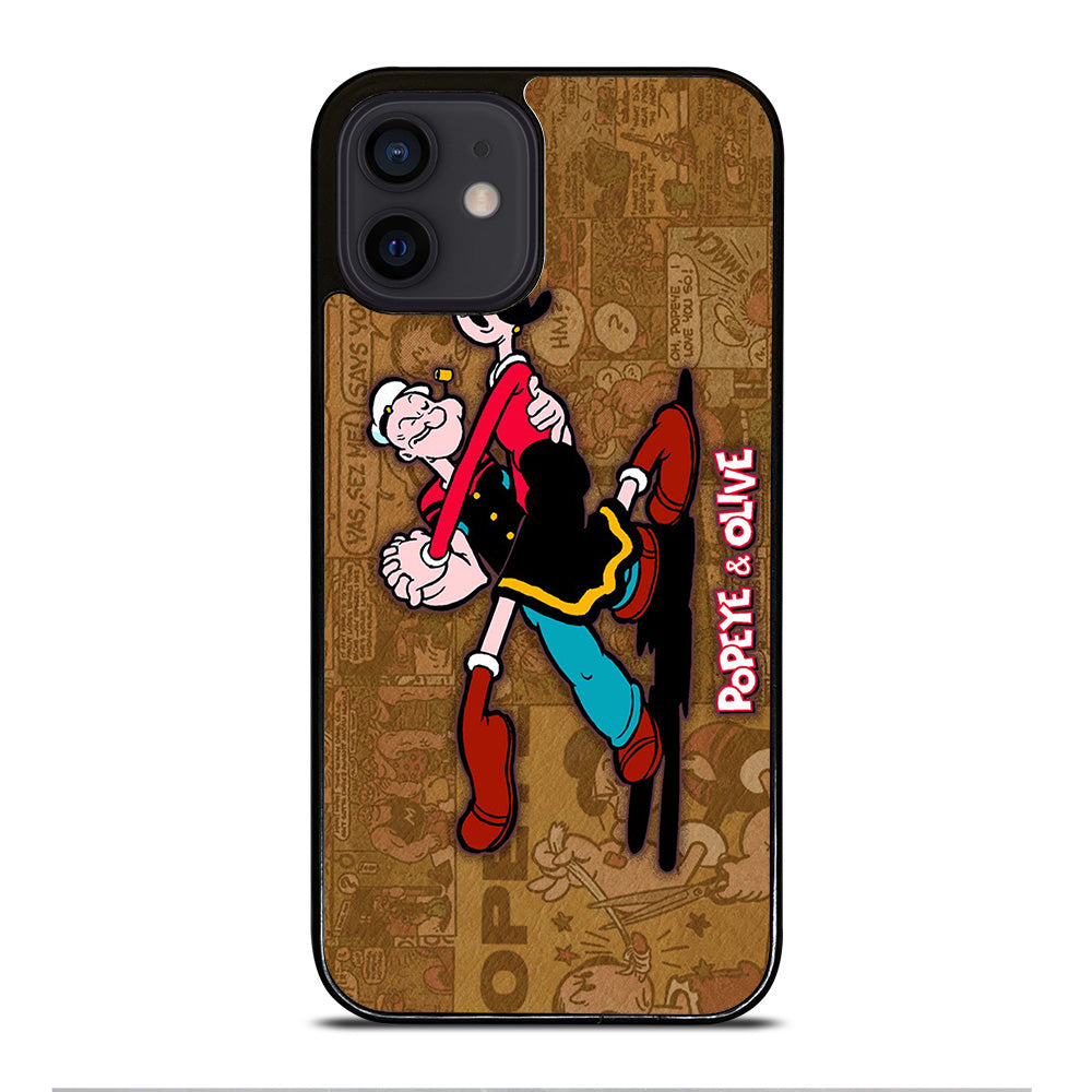 POPEYE AND OLIVE CARTOON iPhone 12 Mini Case Cover