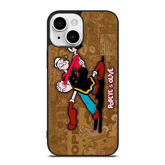 POPEYE AND OLIVE CARTOON iPhone 13 Mini Case Cover