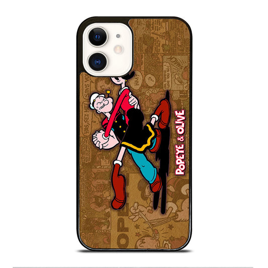 POPEYE AND OLIVE CARTOON iPhone 12 Case Cover