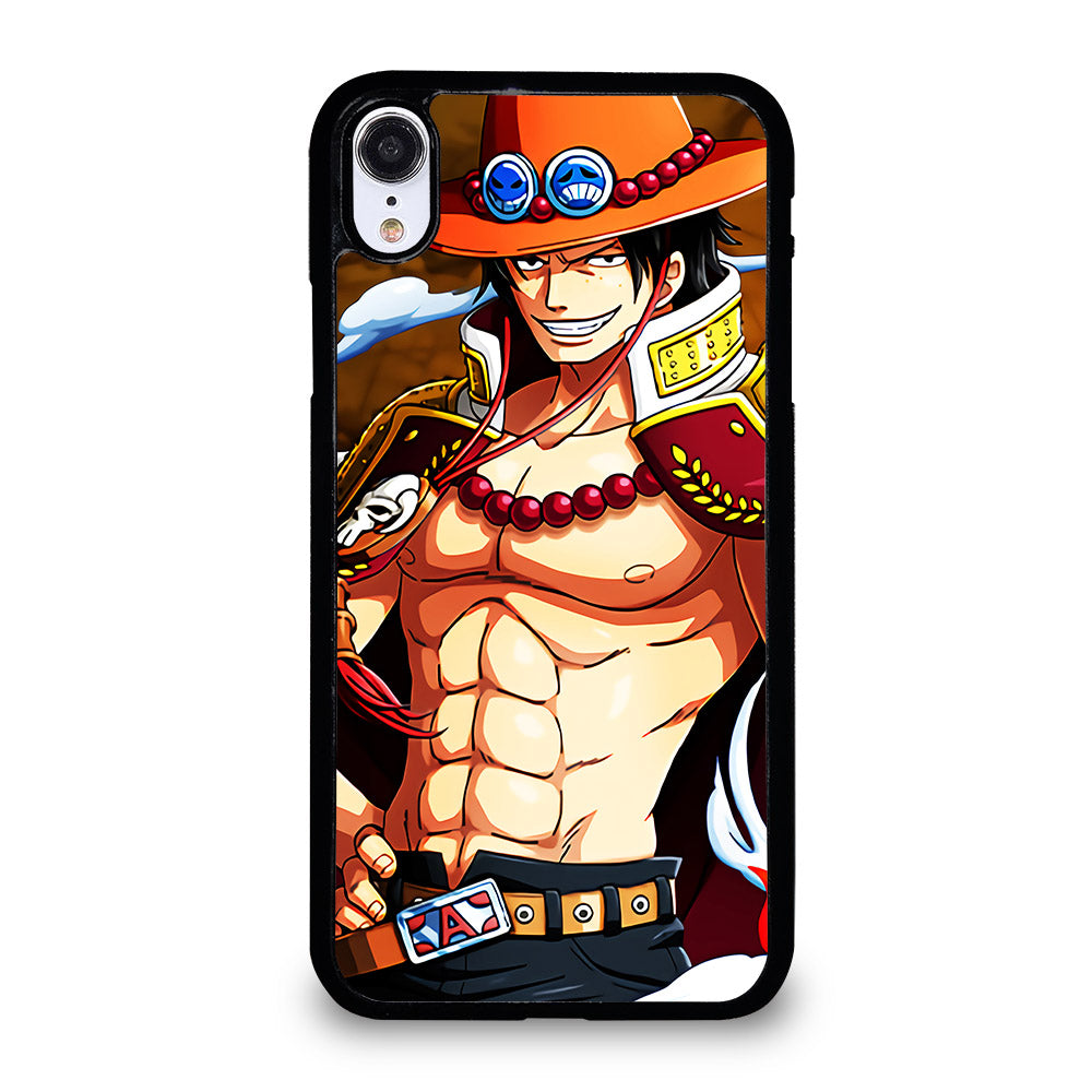 PORTGAS D ACE ONE PIECE ANIME iPhone XR Case Cover