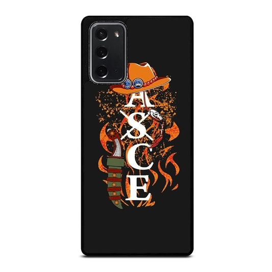 PORTGAS D ACE TATTOO ONE PIECE Samsung Galaxy Note 20 Case Cover
