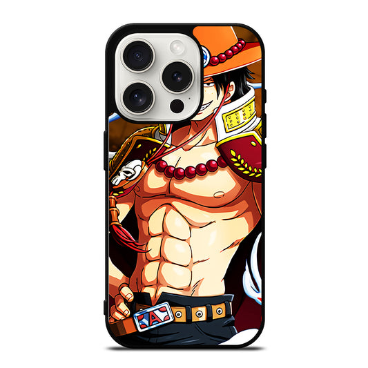 PORTGAS D ACE ONE PIECE ANIME iPhone 15 Pro Case Cover