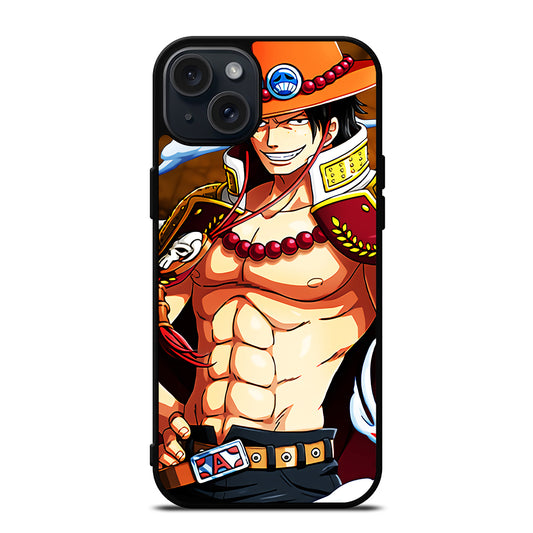 PORTGAS D ACE ONE PIECE ANIME iPhone 15 Plus Case Cover