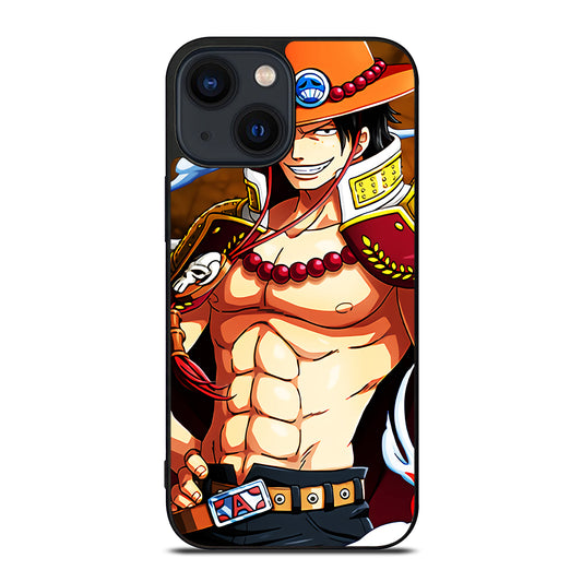 PORTGAS D ACE ONE PIECE ANIME iPhone 14 Plus Case Cover