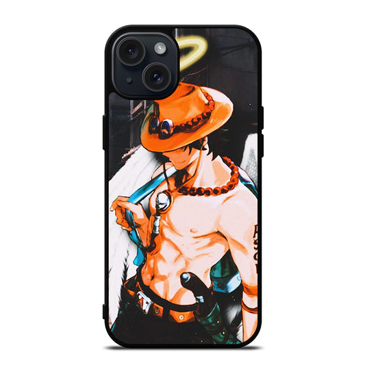PORTGAS D ACE R.I.P ONE PIECE iPhone 15 Plus Case Cover