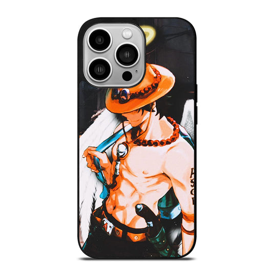 PORTGAS D ACE R.I.P ONE PIECE iPhone 14 Pro Case Cover