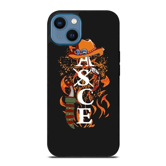 PORTGAS D ACE TATTOO ONE PIECE iPhone 14 Case Cover