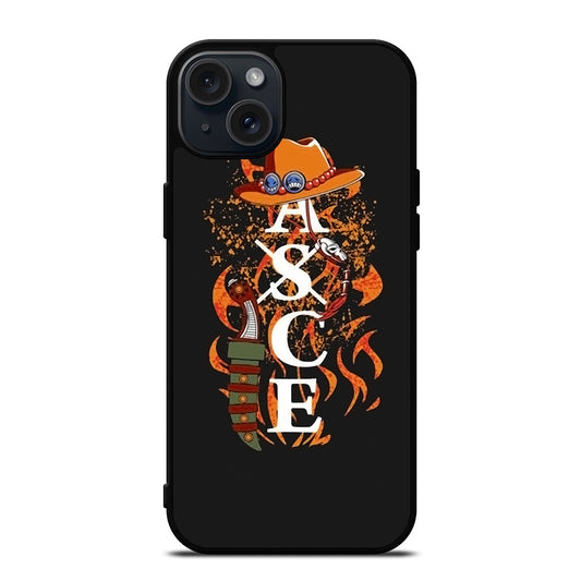 PORTGAS D ACE TATTOO ONE PIECE iPhone 15 Plus Case Cover