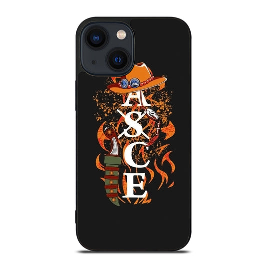 PORTGAS D ACE TATTOO ONE PIECE iPhone 14 Plus Case Cover