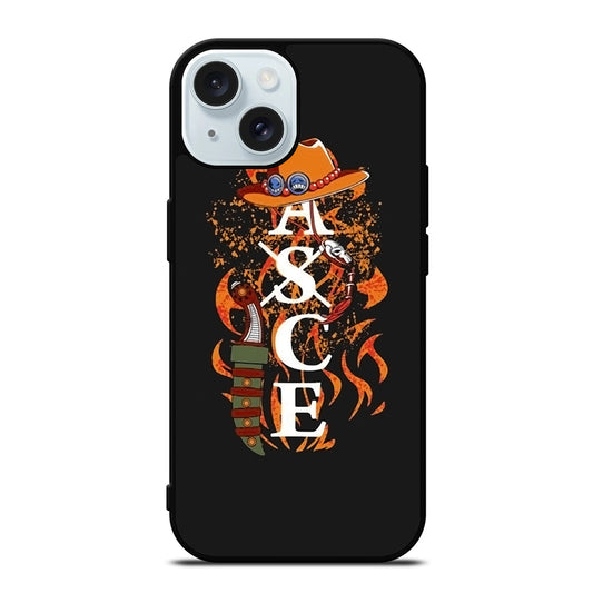 PORTGAS D ACE TATTOO ONE PIECE iPhone 15 Case Cover