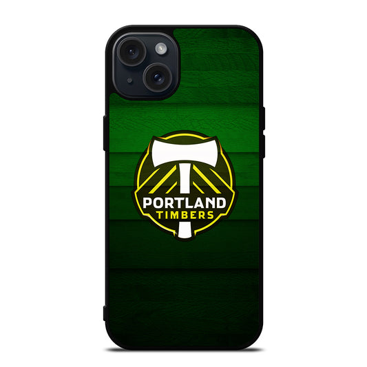 PORTLAND TIMBERS WOODEN LOGO iPhone 15 Plus Case Cover