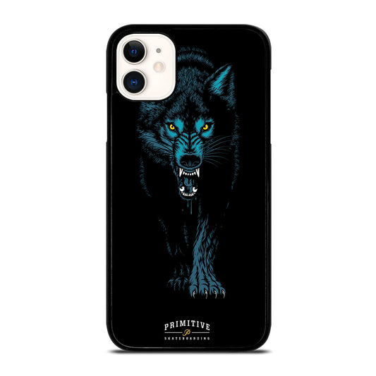 PRIMITIVE SKATEBOARDING LOGO WOLF iPhone 11 Case Cover