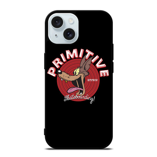 PRIMITIVE SKATEBOARDING CARTOON LOGO iPhone 15 Case Cover