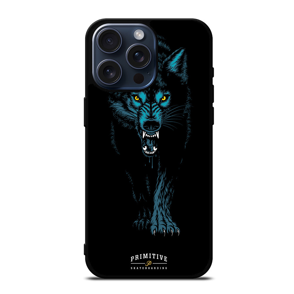 PRIMITIVE SKATEBOARDING LOGO WOLF iPhone 15 Pro Max Case Cover