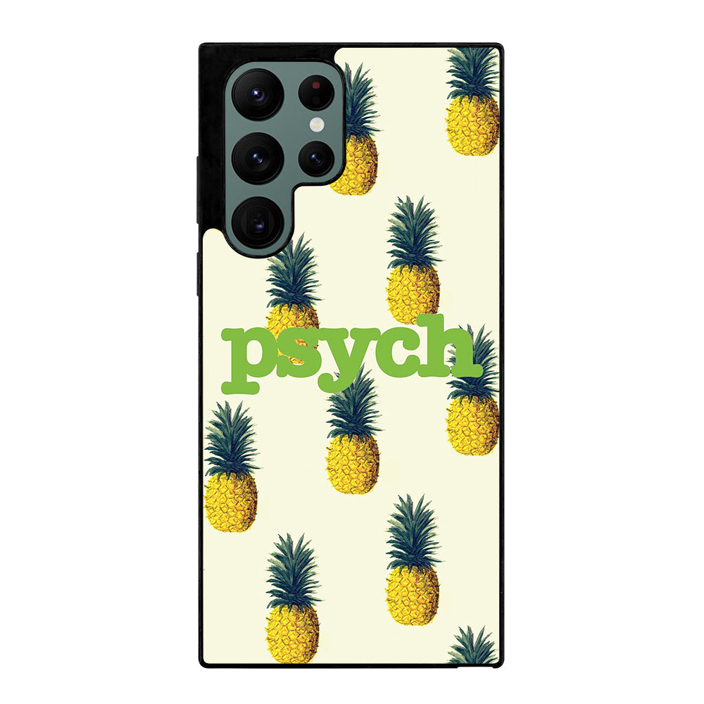 PSYCH PINEAPPLE PATTERN Samsung Galaxy S22 Ultra Case Cover