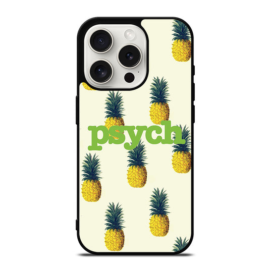 PSYCH PINEAPPLE PATTERN iPhone 15 Pro Case Cover