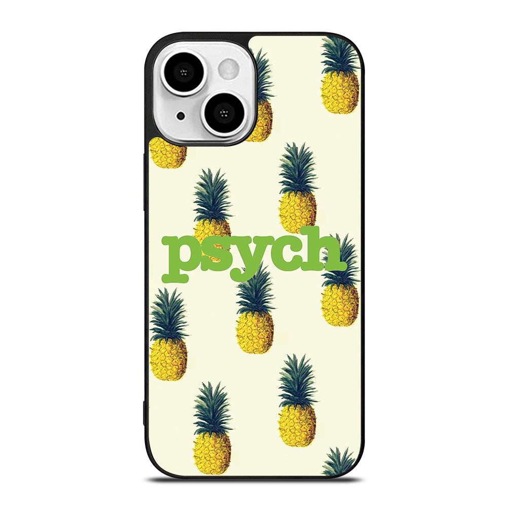 PSYCH PINEAPPLE PATTERN iPhone 13 Mini Case Cover